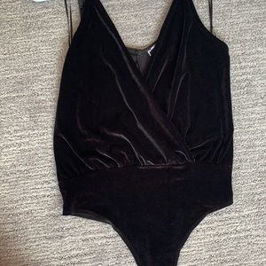 Black Velvet Body Suit